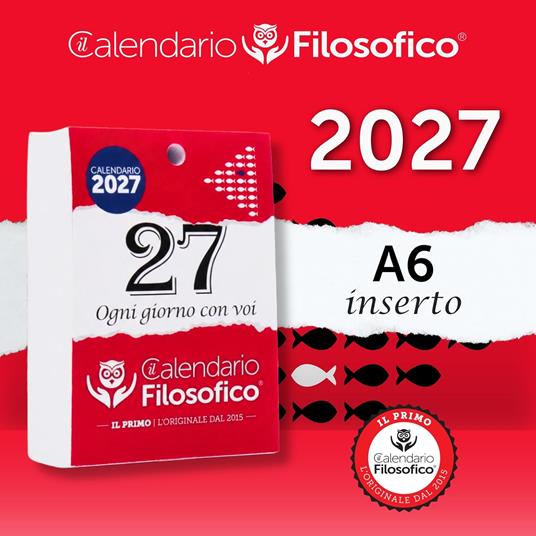Ricarica Calendario Filosofico 2027 Formato 10X14 Cm - 2