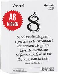 Calendario Filosofico 2027- Mignon A8 5,2X7,2