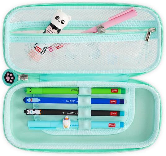 Legami - Astuccio Wonderwow, Tema Panda, 2 Scomparti e Portapenne interno, Scomparto interno con Tessuto a Rete - 3