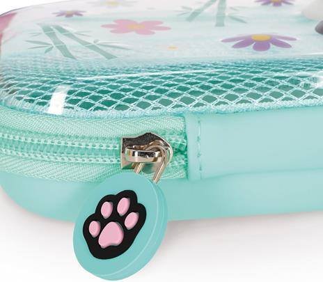 Legami - Astuccio Wonderwow, Tema Panda, 2 Scomparti e Portapenne interno, Scomparto interno con Tessuto a Rete - 5