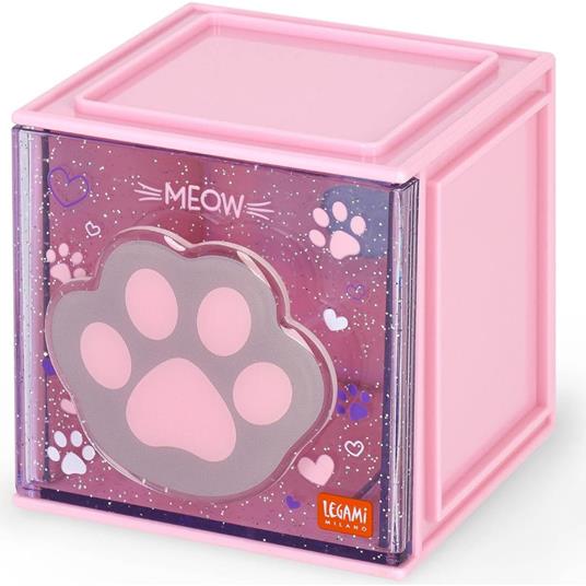 Box componibile organizzatore da scrivania per cancelleria Legami - Kitty