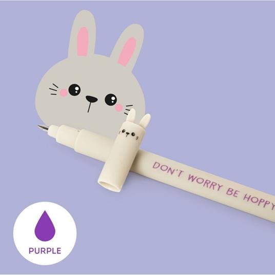 Penna gel cancellabile con inchiostro termosensibile. Bunny
