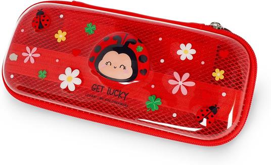 Legami - Astuccio Wonderwow, Tema Ladybug, 2 Scomparti e Portapenne interno, Scomparto interno con Tessuto a Rete - 2