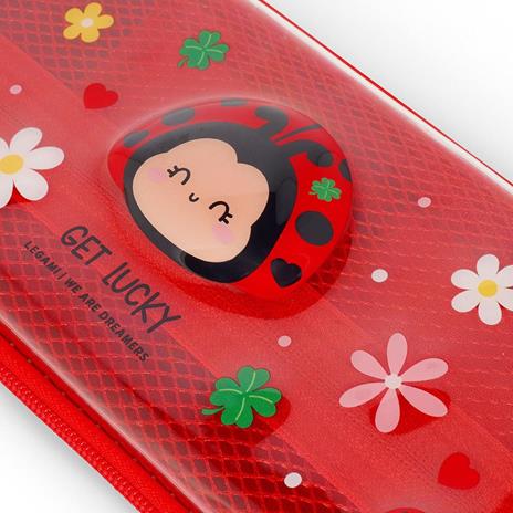 Legami - Astuccio Wonderwow, Tema Ladybug, 2 Scomparti e Portapenne interno, Scomparto interno con Tessuto a Rete - 4
