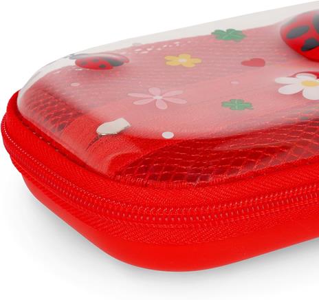 Legami - Astuccio Wonderwow, Tema Ladybug, 2 Scomparti e Portapenne interno, Scomparto interno con Tessuto a Rete - 6