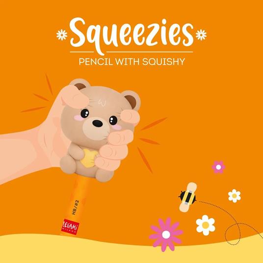 Matita con squishy Legami Squeezies - Orsetto - Honey - 2