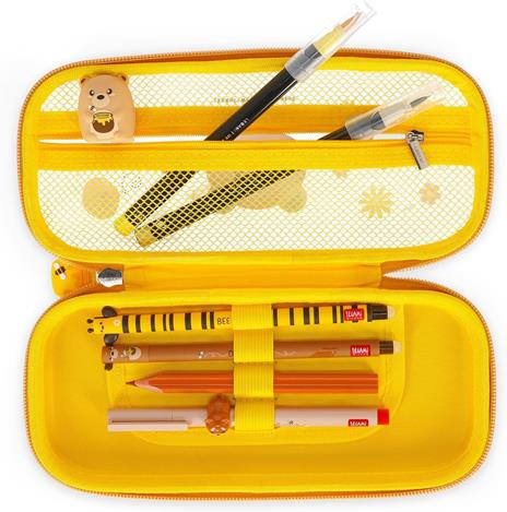 Legami - Astuccio Wonderwow, Tema Teddy Bear, 2 Scomparti e Portapenne interno, Scomparto interno con Tessuto a Rete - 3