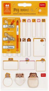 Set di 66 etichette adesive Legami My Name Is- Orsetto - Honey