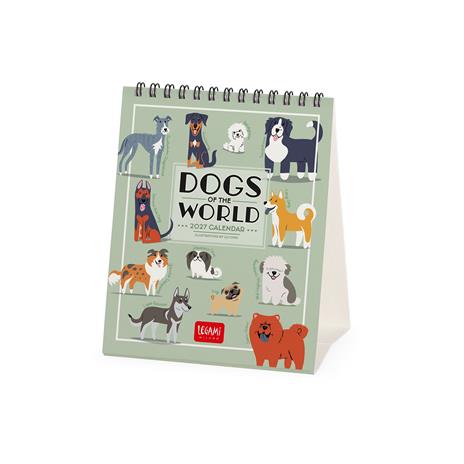 Calendario da tavolo Legami 2027 Dogs - Dogs Of The World 12X14.5