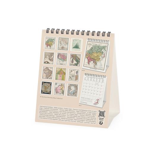 Calendario da tavolo Legami 2027 Vintage - Vintage Maps 12X14.5 - 4