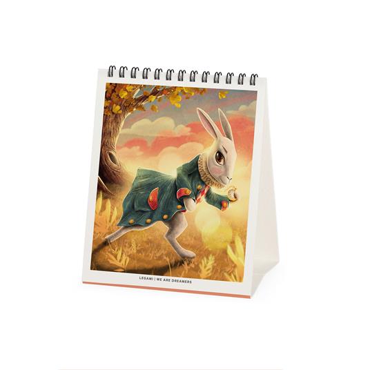 Calendario da tavolo Legami 2027 Book Lovers - Wonderland 12X14.5 - 2