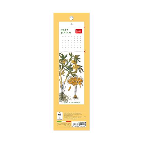Calendario segnalibro Legami 2027 Nature & Landscapes - Herbarium 5.5X18 - 3