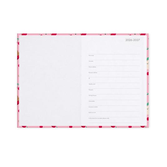 Agenda 16 mesi 2027 giornaliera fotografica Legami Medium Teddy Bear Cherry Pink - 2