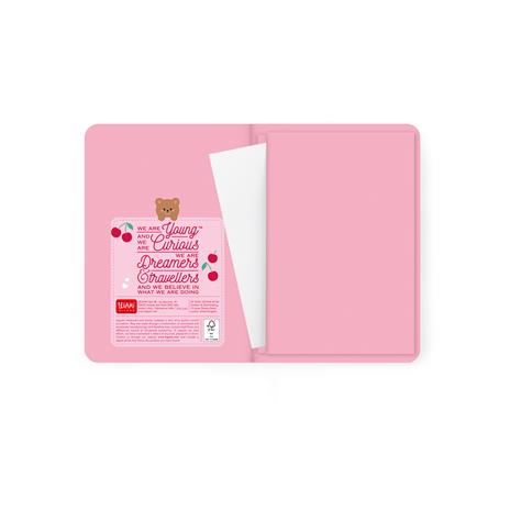 Agenda 16 mesi 2027 settimanale fotografica Legami Small con notebook Teddy Bear Cherry Pink - 6