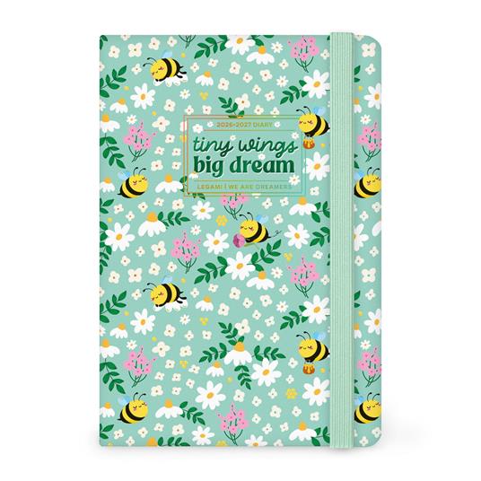 Agenda 16 mesi 2027 settimanale fotografica Legami Medium Bee Green