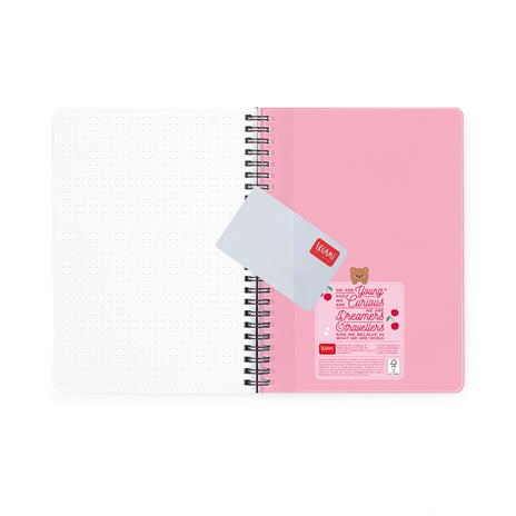 Agenda 16 mesi 2027 settimanale spiralata Legami Large Teddy Bear Cherry Pink - 4