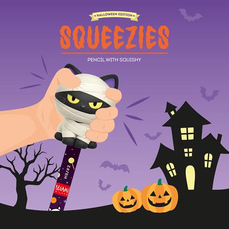 Matita Legami Squeezies Gattino - Mummia, mina HB Halloween