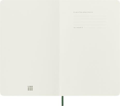 Taccuino Moleskine large a righe copertina morbida verde. Myrtle Green - 2