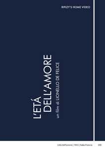 Film L' età dell'amore (DVD) Lionello De Felice