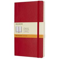 Taccuino Moleskine large a righe copertina morbida rosso. Scarlet Red
