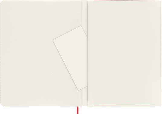 Taccuino Moleskine XL a righe copertina morbida rosso. Scarlet Red - 4