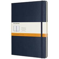 Taccuino Moleskine XL a righe copertina rigida blu. Sapphire Blue