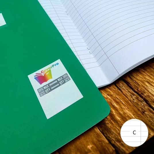 Quaderno A4 Maxi 96/100 CoverPro rigo C (righe con margini , 4° e 5° elementare) - 3