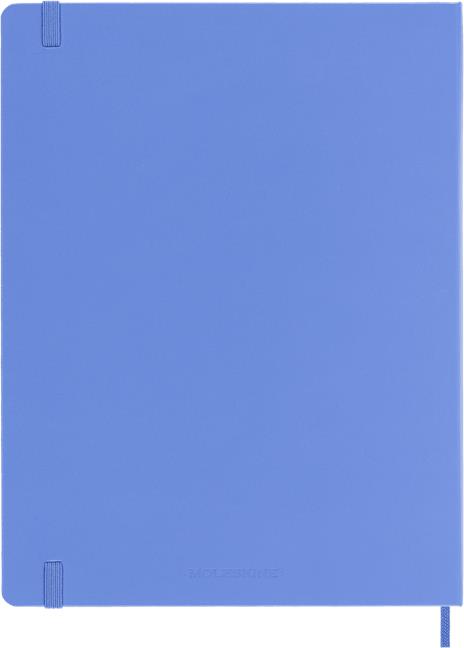 Taccuino Moleskine a pagine bianche X-Large copertina rigida Hydrangea. Blu - 5