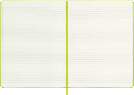 Taccuino Moleskine a righe X-Large copertina rigida Lemon. Verde - 3