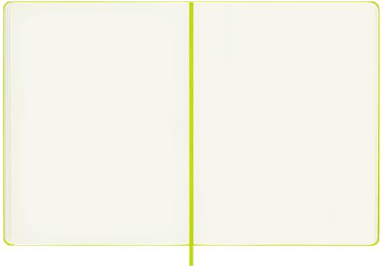 Taccuino Moleskine a pagine bianche X-Large copertina rigida Lemon. Verde - 3