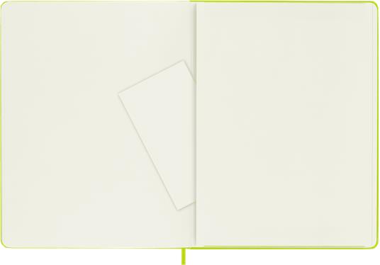 Taccuino Moleskine a pagine bianche X-Large copertina rigida Lemon. Verde - 4