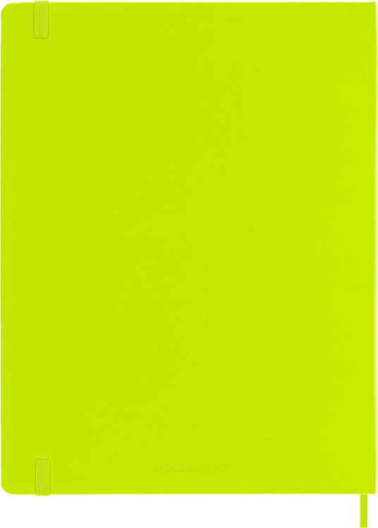 Taccuino Moleskine a pagine bianche X-Large copertina rigida Lemon. Verde - 5
