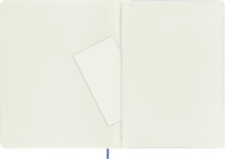 Taccuino Moleskine a pagine bianche X-Large copertina morbida Hydrangea. Blu - 4