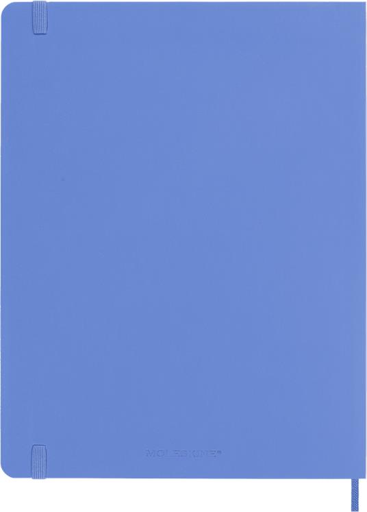 Taccuino Moleskine a pagine bianche X-Large copertina morbida Hydrangea. Blu - 5