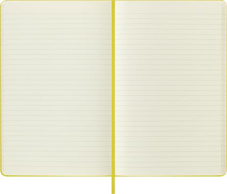 Taccuino Moleskine, a righe, Large, copertina rigida - Seta giallo paglia - 4