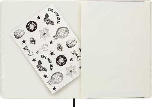 Taccuino a righe Moleskine Lorenzo Petrantoni + adesivi in cofanetto da collezione - 6