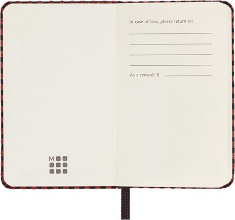 Taccuino Moleskine Shine XS, pagine bianche, copertina rigida, con Gift Box, Rosso Metallico  - 6,5 x 10 cm - 4
