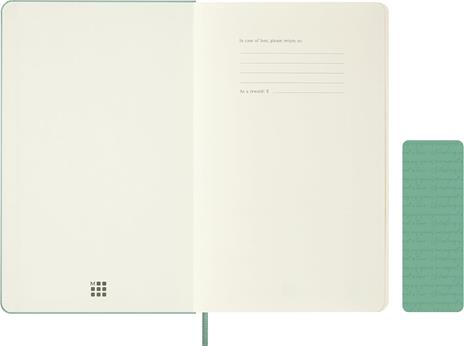 Taccuino Moleskine grande bianco  Copertina rigida  Verde Sage - 3