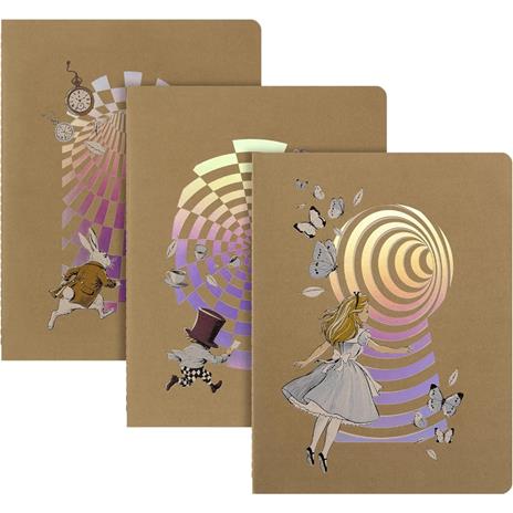 Set di 3 quaderni Moleskine Alice