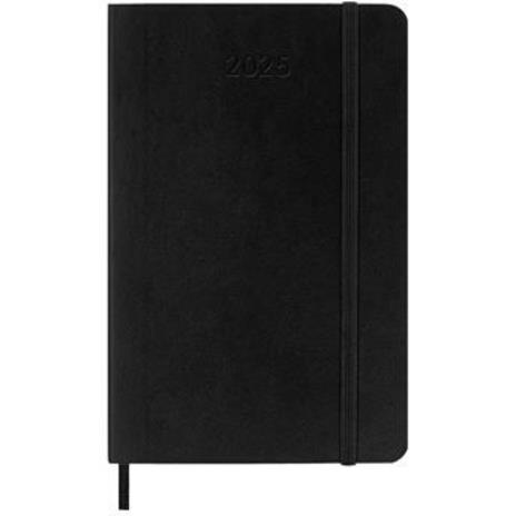 Agenda settimanale con spazio per note 12 mesi, 2025 Moleskine, Pocket, Copertina morbida, Nero - 9 x 14 cm