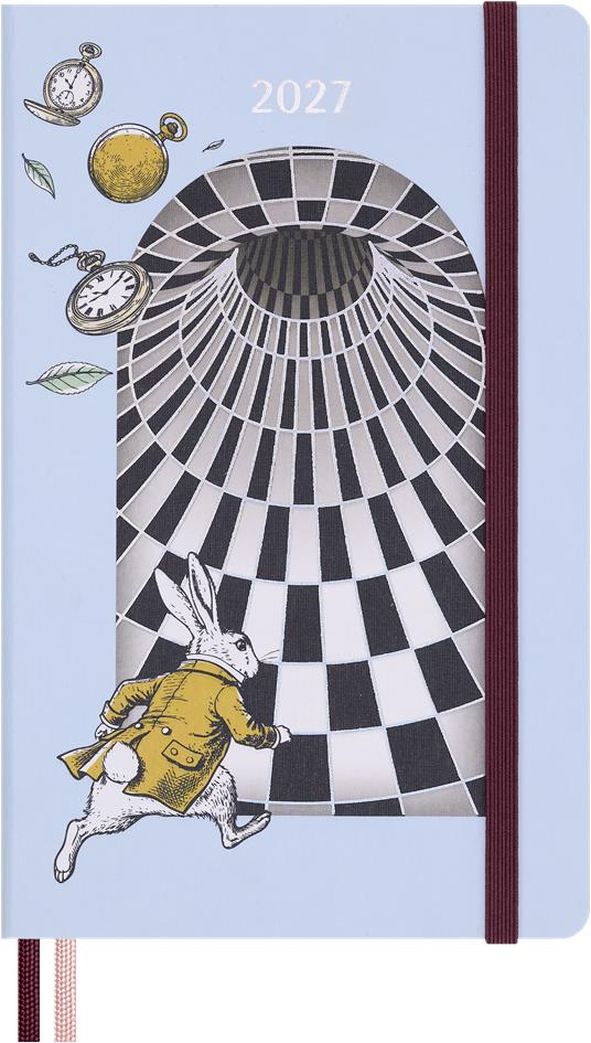 Agenda Moleskine giornaliera 12 mesi Alice in Wonderland