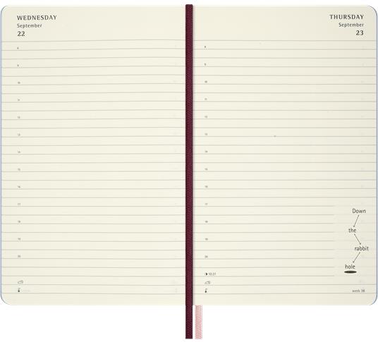 Agenda Moleskine giornaliera 12 mesi Alice in Wonderland - 5