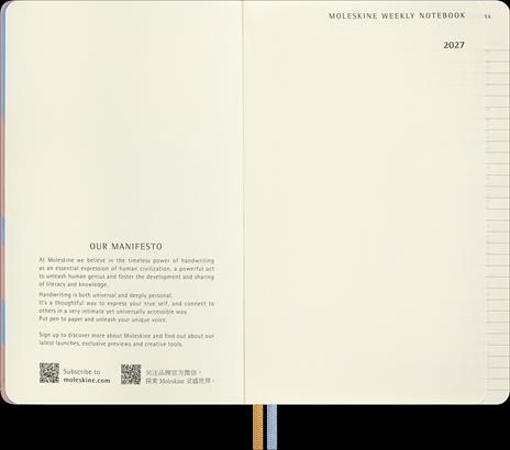 Agenda Moleskine settimanale 12 mesi Alice - 6
