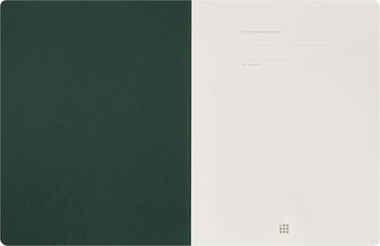 Taccuino a righe, verde Moleskine Student cahier - XXL - 4