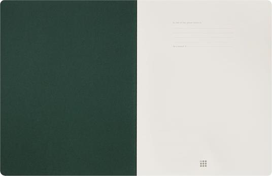 Taccuino a pagine bianche, verde Moleskine Student cahier - XXL - 4
