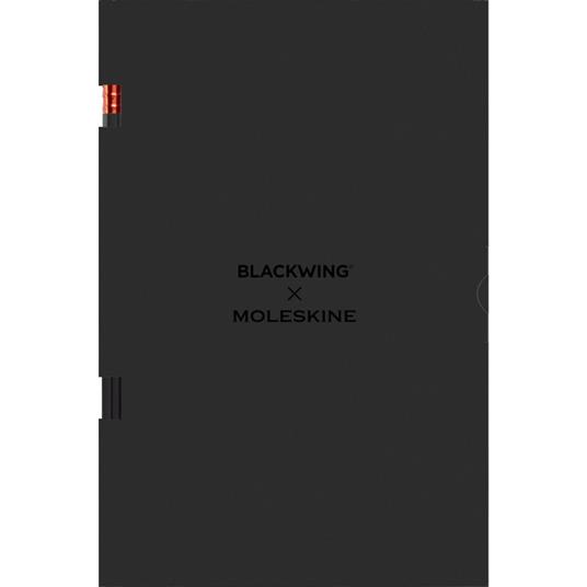 Blackwing X Moleskine - Set 2 Matite Firm + 2 Quaderni Cahier Rigati