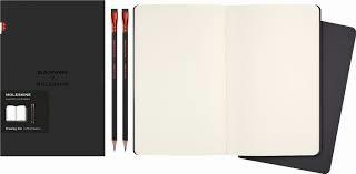Blackwing X Moleskine - Set 2 Matite Soft + 2 Quaderni Cahier A Pagine Bianche - 2
