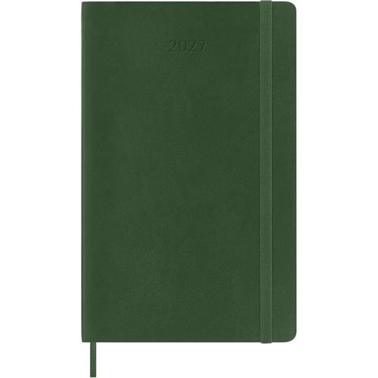 Agenda Moleskine 2027 12 mesi giornaliera large verde morbida