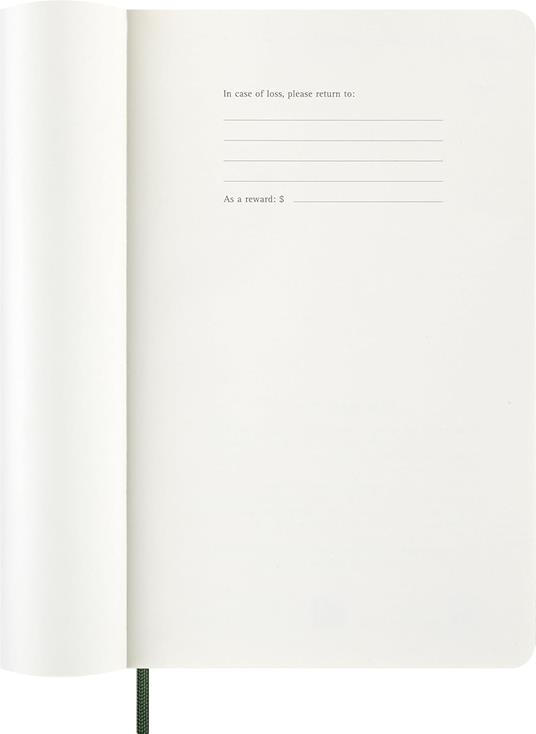 Agenda Moleskine 2027 12 mesi giornaliera large verde morbida - 2