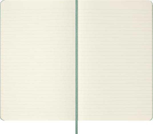 Taccuino Moleskine grande a righe  Copertina rigida  Verde Sage - 5